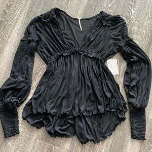 Free People Black Day Dreaming Top